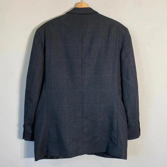 Palo Savino Wool Cashmere Sutton Sport Coat Dinner Jacket Blazer Men's 42R Gray - Picture 11 of 16